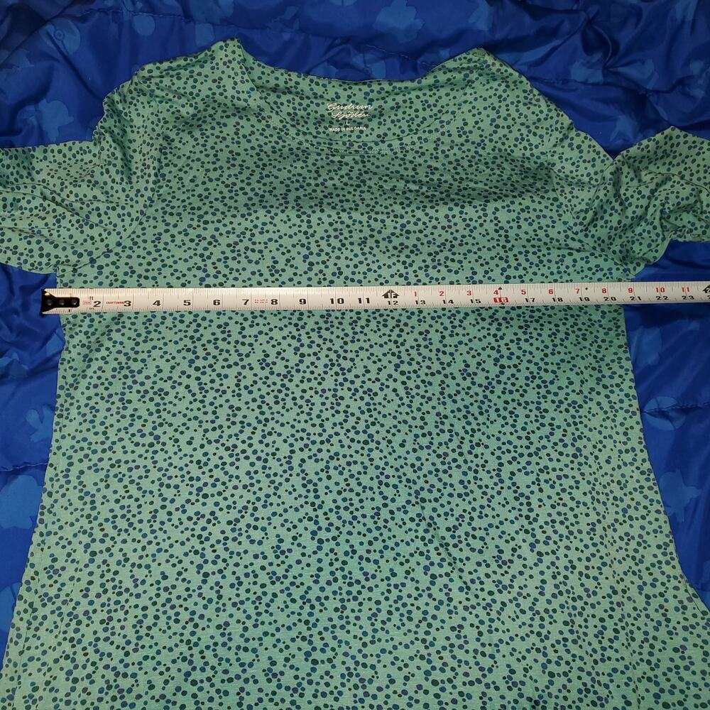 Gudrun Sjödén Teal Lyocell Blend Swing Top L Scandinavian Artsy - Picture 5 of 6